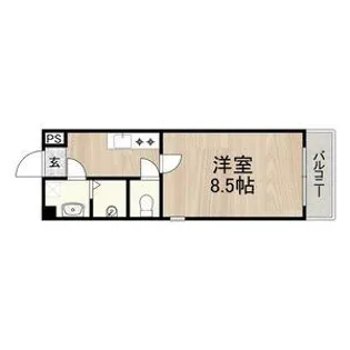 センターポイント吉志部【107号室】の間取り