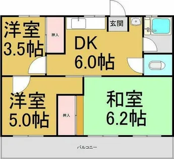 コーポ伊谷【505号室】の間取り