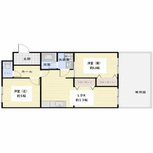 マンション堂本【1-5号室】の間取り