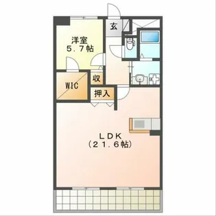 ベルドミール豊川【5階】の間取り