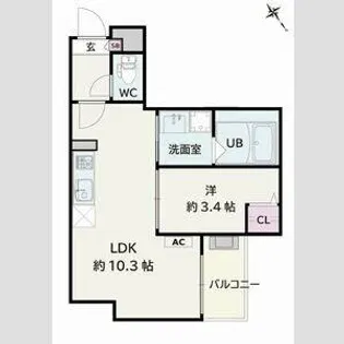 Jack koshin5【1階】の間取り