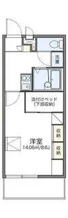 レオパレス東今宿【116号室】の間取り