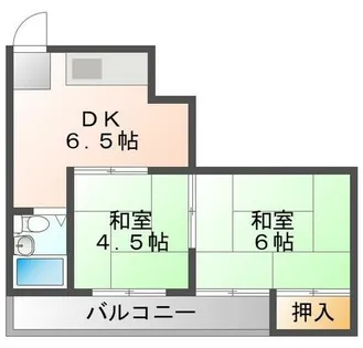 秀和第2ハイツ【1階】の間取り