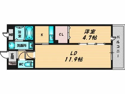 メゾンラフィネ【4階】の間取り