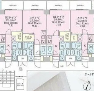 REXIA Shin Umeda DUO【3階】の間取り