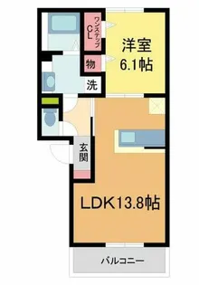 グランドゥールTAKEO【102号室】の間取り