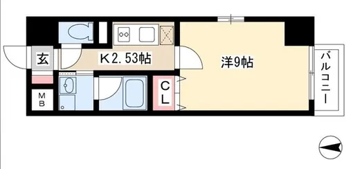 プランドール浅間町【10階】の間取り
