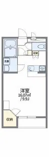 レオパレスウォームコーポ深阪【102号室】の間取り