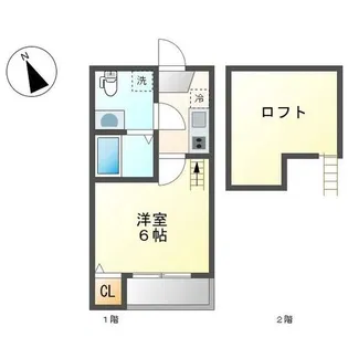 フェリーチェ(felice)【202号室】の間取り