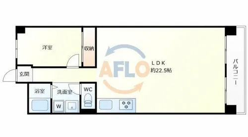 シャトー西梅田マンション【3階】の間取り