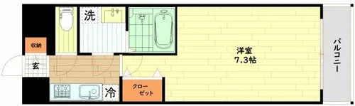 サムティ福島VIVENTE【7階】の間取り