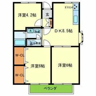 グランドール・アベニュー【2階】の間取り