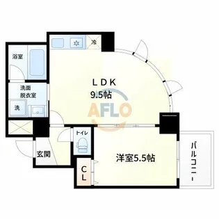 アルプス西梅田【2階】の間取り