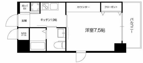 La CASA新深江【2階】の間取り