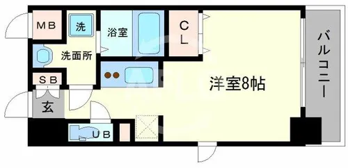 レジュールアッシュ梅田NEX【10階】の間取り