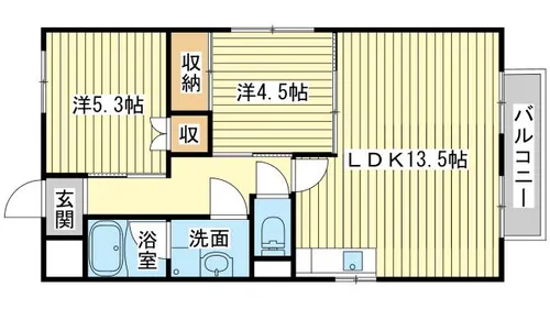 ヴィークル白浜【601号室】の間取り