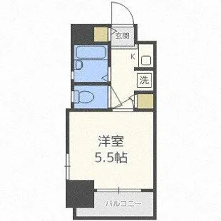 ダイナコート平尾山荘通り【6階】の間取り