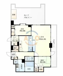 メゾンクラウン鷺洲【10階】の間取り