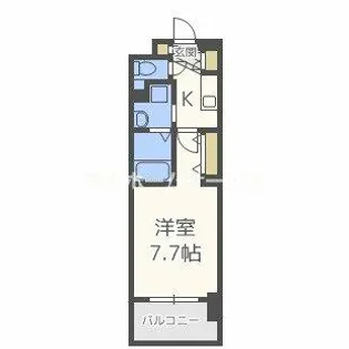 セレニテ心斎橋グランデ【2階】の間取り