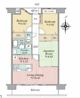 キングマンション福島Ⅵ【3階】の間取り