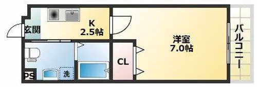 エクセル杭全【3階】の間取り