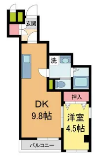 ディアコート西宮北口【3階】の間取り