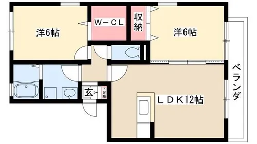 グランジョヴィアル【3階】の間取り