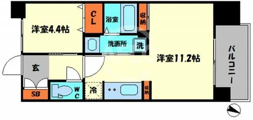 GLUCKMAISON/S-EBIE XI【2階】の間取り