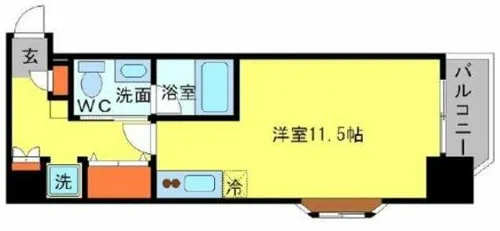 アーデン土佐堀【3階】の間取り