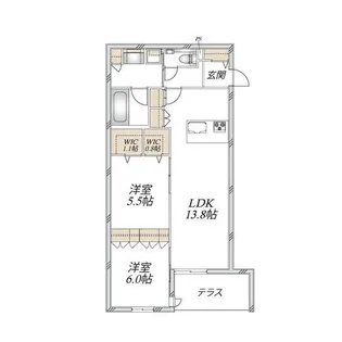 グランメゾン梅ノ木【103号室】の間取り