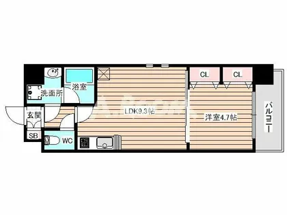 アーバネックス福島【7階】の間取り