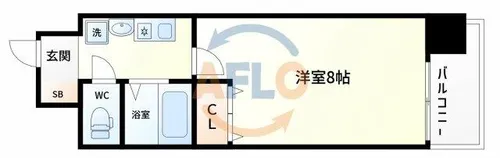 新梅田プライム【3階】の間取り
