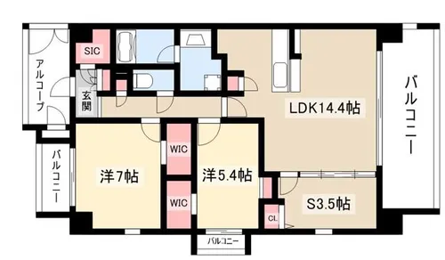 Gran Monsilva (グランモンシルワ)【403号室】の間取り