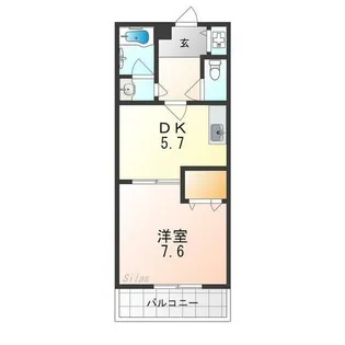 フジパレス西大路【2階】の間取り