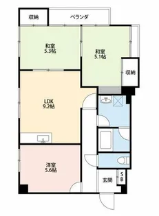 第2大嶽ビル【401号室】の間取り