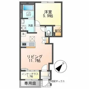 縁(エニシ)【1階】の間取り