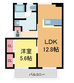 エクセルメゾン仁川【A201号室】の間取り