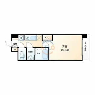 レオングラン新大阪レジデンス【13階】の間取り