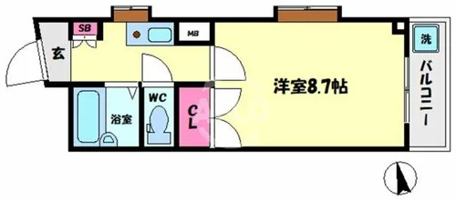 メゾンいこい【5階】の間取り