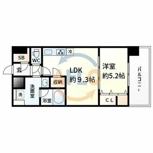 スプランディッド三国I【11階】の間取り