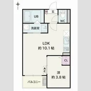 Jack sotoshinⅡ【2階】の間取り