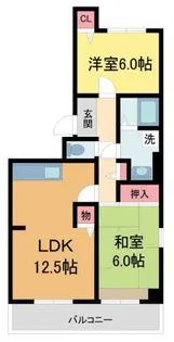 エクセレント上甲子園【1階】の間取り