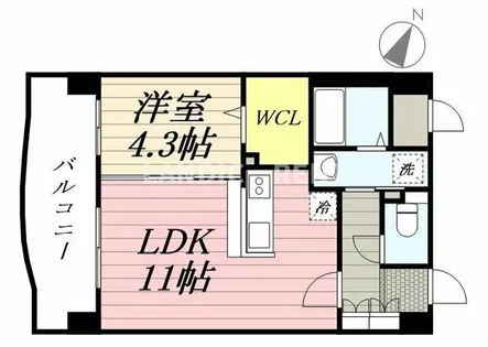 ナウヴィレッジ松島Ⅱ【4階】の間取り