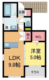 エルピーダ【101号室】の間取り