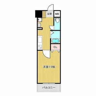 メゾン・デ・ノムラ島之内【11階】の間取り
