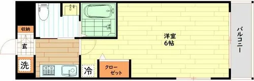 クリスタルグランツ大阪センターst【10階】の間取り