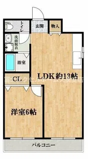LakiaMaisonAbiko【106号室】の間取り