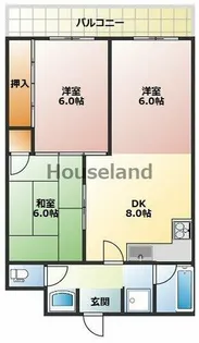 みきまちガーデンハイツ【6階】の間取り