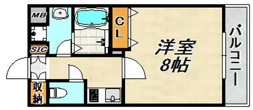 リアライズ神戸WEST【2階】の間取り