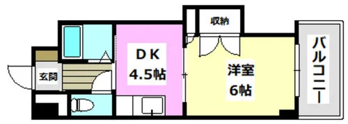 正雀グランドハイツ北【3階】の間取り